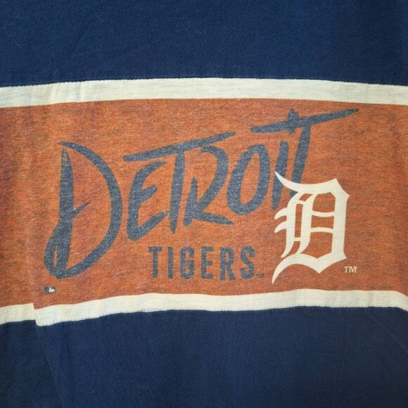 Detroit Tigers Cotton Tee Shirt Faded Distressed Mens Medium Michigan Baseball - Picture 3 of 8